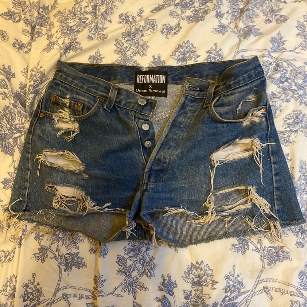 Reformation Denim Shorts